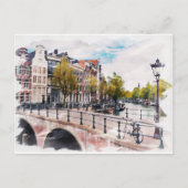 Amsterdam, Niederlande Feiertagspostkarte (Vorderseite)