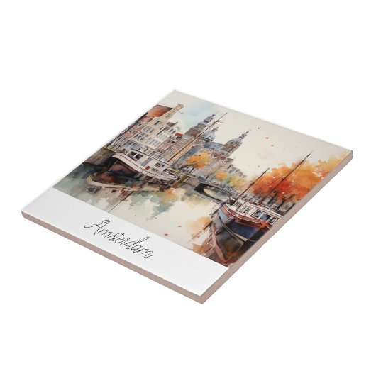 Amsterdam, Niederlande Fliese (Seite)