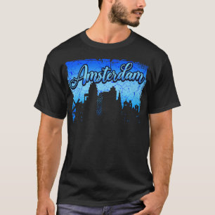 Amsterdam Niederlande Holland City Skyline 3 T-Shirt