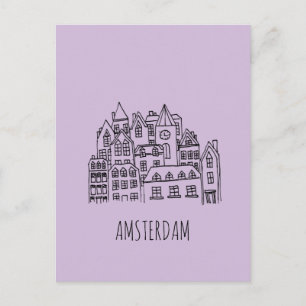 Amsterdam Niederlande Holland City Souvenir Orange Postkarte
