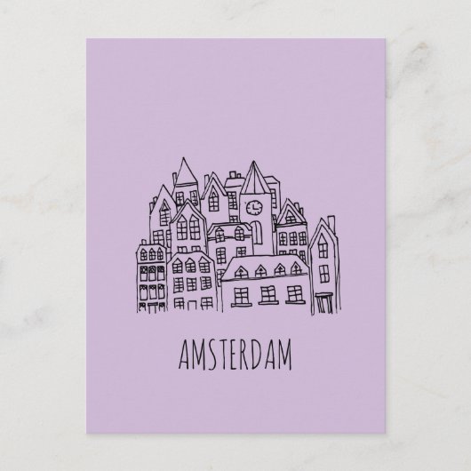 Amsterdam Niederlande Holland City Souvenir Orange Postkarte (Vorderseite)
