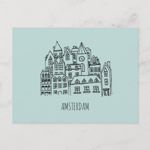 Amsterdam Niederlande Holland City Souvenir Orange Postkarte