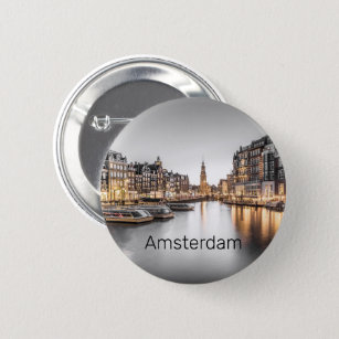 Amsterdam Niederlande Holland Dutch Souvenir Button