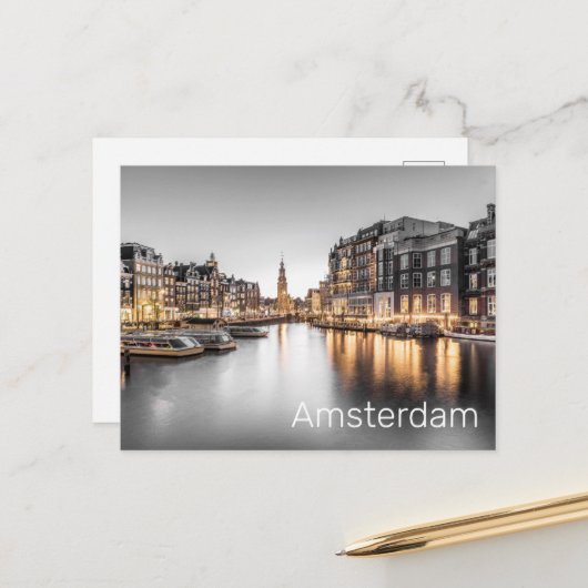 Amsterdam Niederlande Holland Dutch Souvenir Feiertagspostkarte (Vorderseite/Rückseite Beispiel)