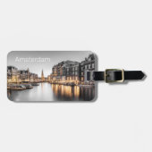 Amsterdam Niederlande Holland Dutch Souvenir Gepäckanhänger (Vorderseite horizontal)