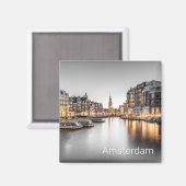 Amsterdam Niederlande Holland Dutch Souvenir Magnet (Vorderseite/Rückseite)