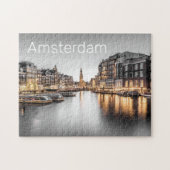 Amsterdam Niederlande Holland Dutch Souvenir Puzzle (Horizontal)