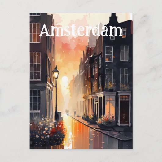 Amsterdam Niederlande Holland Postkarte (Vorderseite)