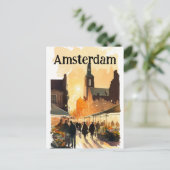 Amsterdam Niederlande Holland Postkarte (Stehend Vorderseite)