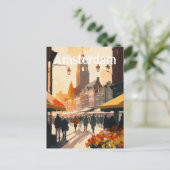 Amsterdam Niederlande Holland Postkarte (Stehend Vorderseite)