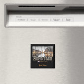 Amsterdam Niederlande Holland Vintage Souvenir Magnet (In Situ (Geschirrspüler))