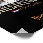 Amsterdam Niederlande Holland Vintage Souvenir Poster (Ecke)