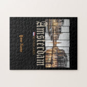 Amsterdam Niederlande Holland Vintage Souvenir Puzzle (Horizontal)
