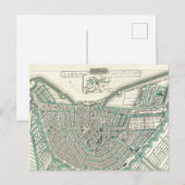 Amsterdam, Niederlande ・ Karte für antike Städte (Vorne/Hinten)