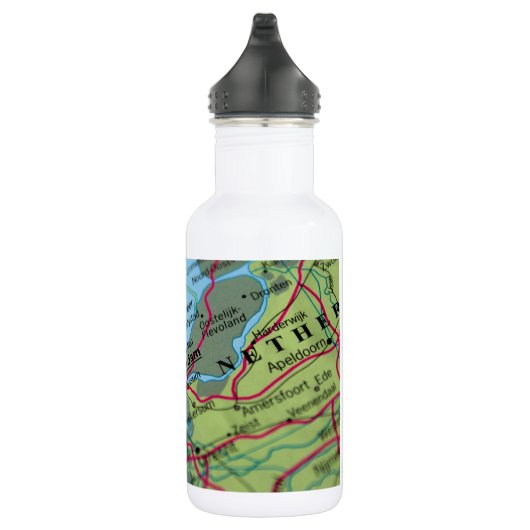 Amsterdam, Niederlande Karte Trinkflasche (Rechts)