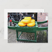 Amsterdam, Niederlande, Käse, Shop, Postkarte (Vorne/Hinten)