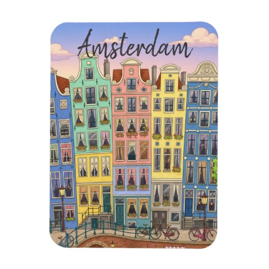 Amsterdam Niederlande Magnet (Vertikal)