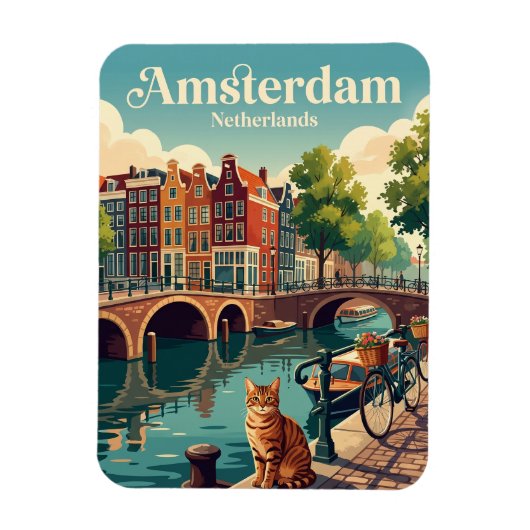 Amsterdam Niederlande Magnet (Vertikal)