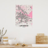 Amsterdam - Niederlande Neapolitan City Map Poster (Küche)
