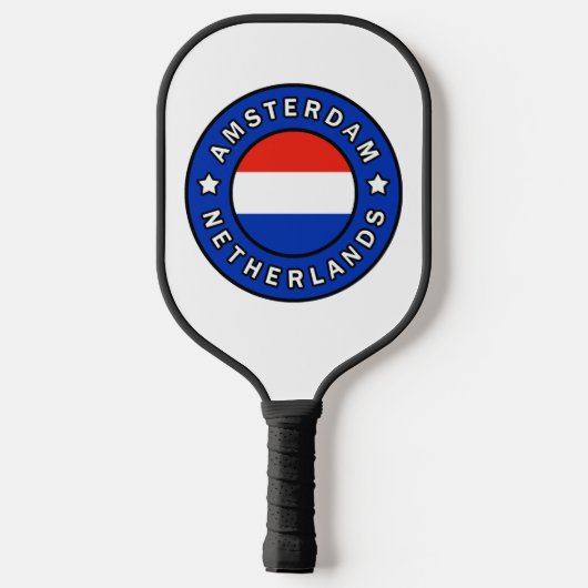 Amsterdam Niederlande Pickleball Schläger (Rückseite)