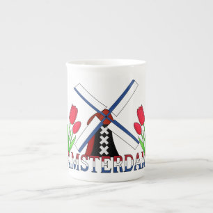 Amsterdam Niederlande Porzellantasse