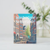 Amsterdam Niederlande Postkarte (Stehend Vorderseite)