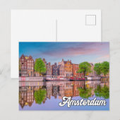 Amsterdam, Niederlande Postkarte (Vorne/Hinten)