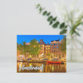 Amsterdam, Niederlande Postkarte (Stehend Vorderseite)