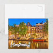 Amsterdam, Niederlande Postkarte (Vorne/Hinten)
