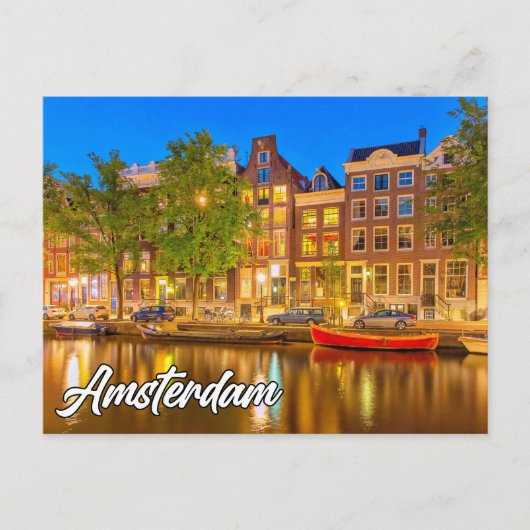 Amsterdam, Niederlande Postkarte (Vorderseite)