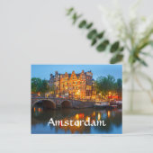 Amsterdam Niederlande Postkarte (Stehend Vorderseite)