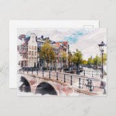 Amsterdam, Niederlande Postkarte (Vorne/Hinten)