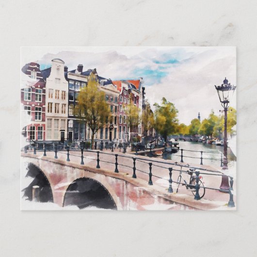 Amsterdam, Niederlande Postkarte (Vorderseite)