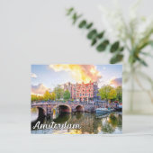 Amsterdam, Niederlande Postkarte (Stehend Vorderseite)