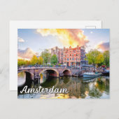 Amsterdam, Niederlande Postkarte (Vorne/Hinten)
