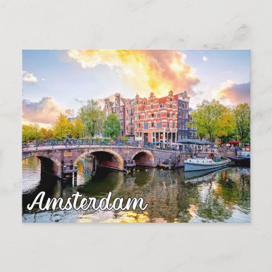 Amsterdam, Niederlande Postkarte (Vorderseite)