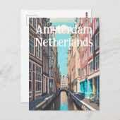 Amsterdam Niederlande Postkarte (Vorne/Hinten)