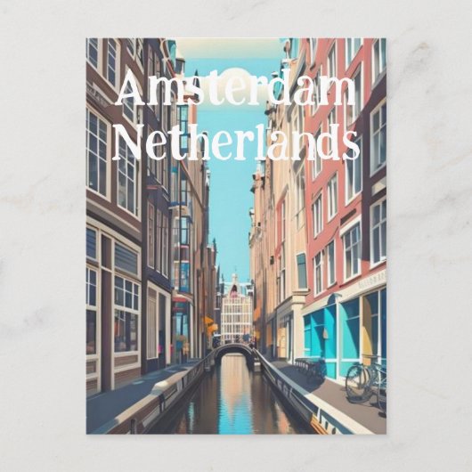 Amsterdam Niederlande Postkarte (Vorderseite)