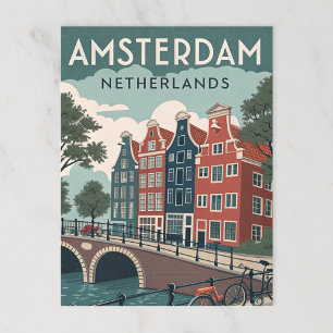 Amsterdam, NIEDERLANDE Postkarte