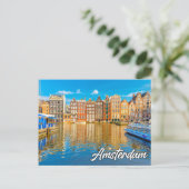 Amsterdam, Niederlande Postkarte (Stehend Vorderseite)