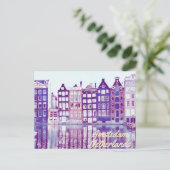 Amsterdam Niederlande Postkarte (Stehend Vorderseite)