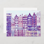 Amsterdam Niederlande Postkarte (Vorne/Hinten)