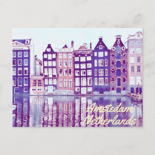Amsterdam Niederlande Postkarte (Vorderseite)