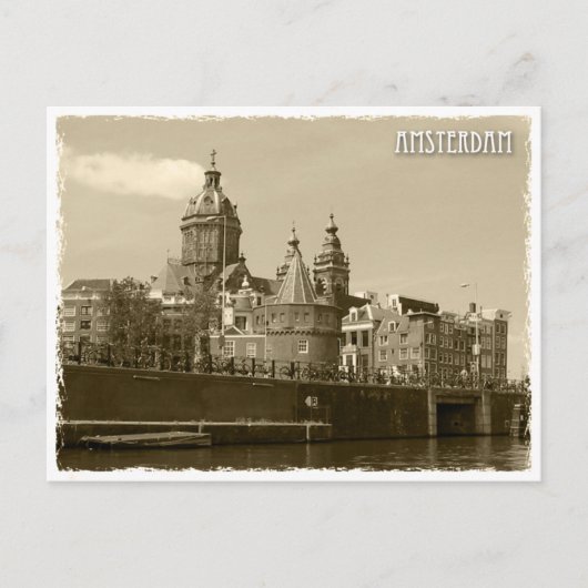 Amsterdam, Niederlande Postkarte (Vorderseite)