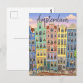 Amsterdam Niederlande Postkarte (Vorne/Hinten)