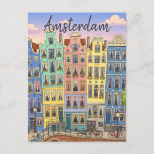 Amsterdam Niederlande Postkarte