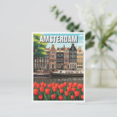 Amsterdam Niederlande Postkarte (Stehend Vorderseite)