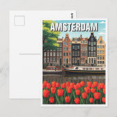 Amsterdam Niederlande Postkarte (Vorne/Hinten)
