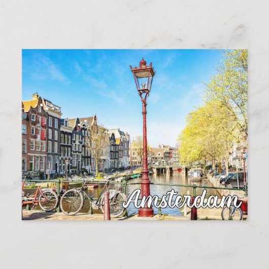 Amsterdam, Niederlande Postkarte (Vorderseite)