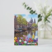 Amsterdam Niederlande Postkarte (Stehend Vorderseite)